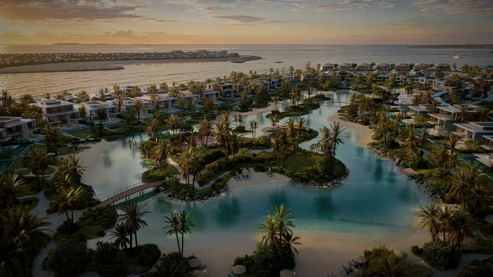 Bay Estate, aerial render of the waterfront community