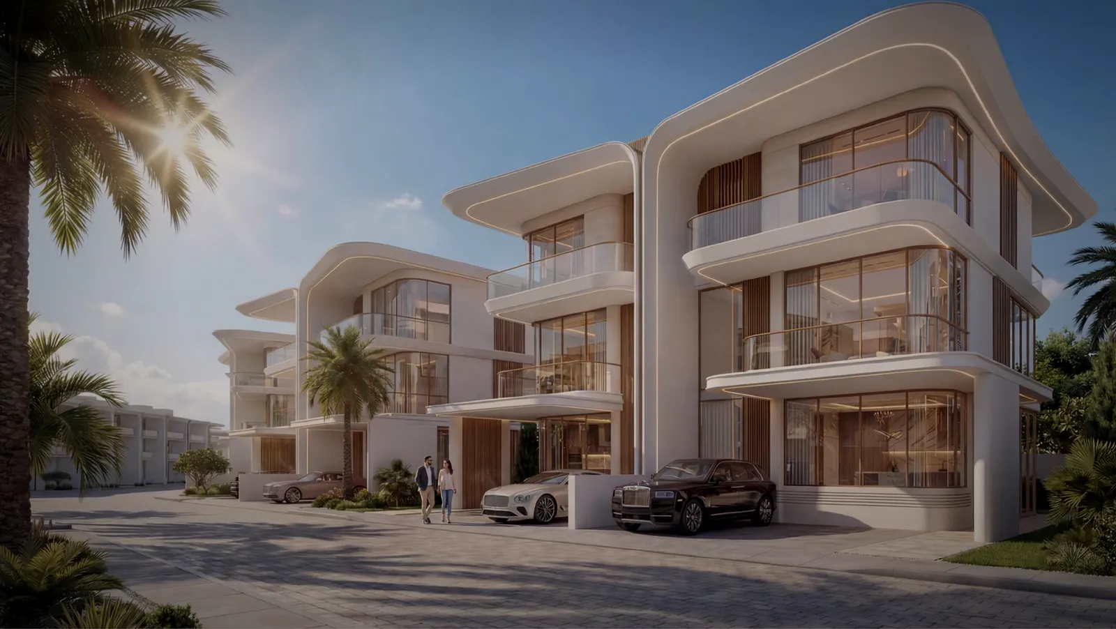 Greenz by Danube, render of the villas